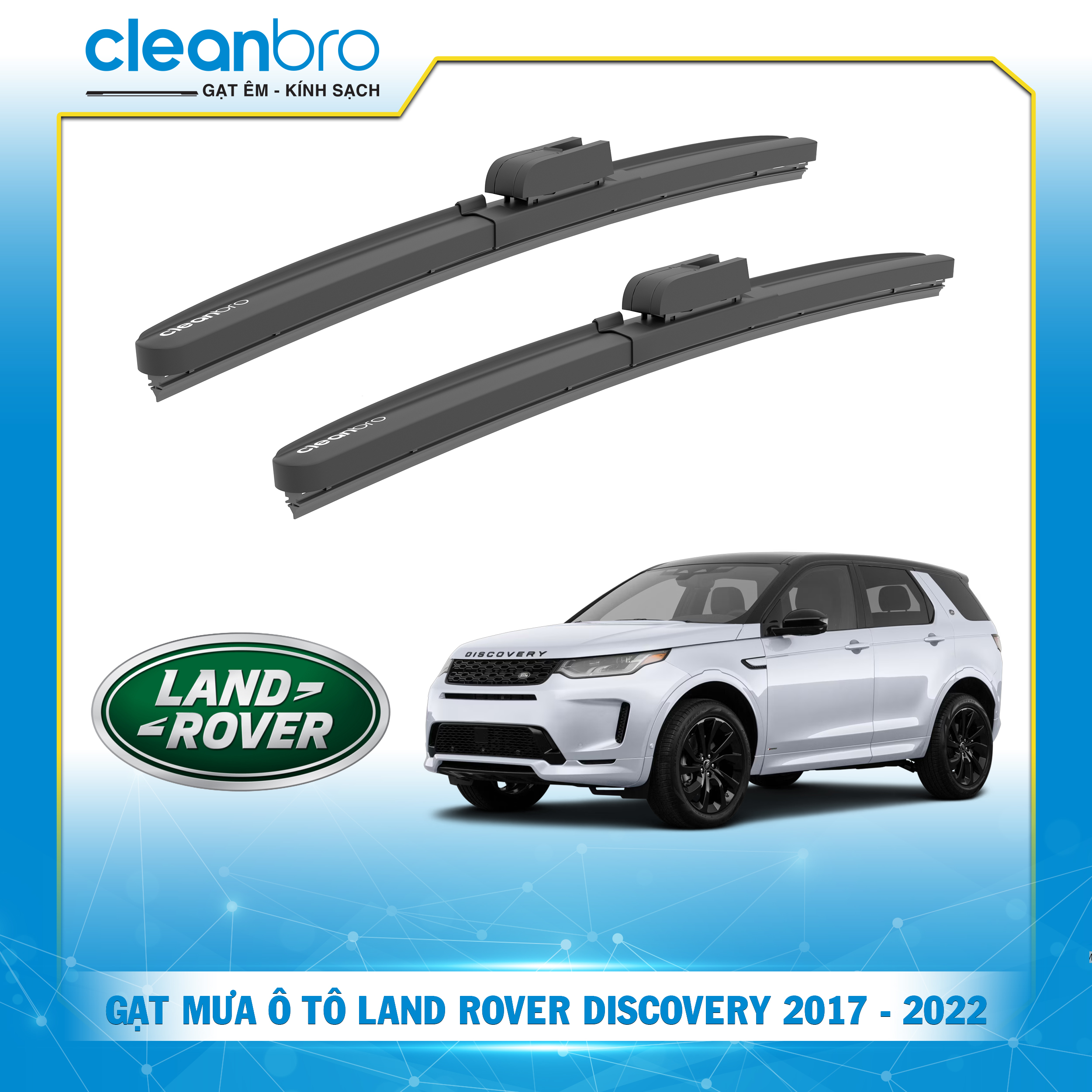 Gạt mưa ô tô hiệu ứng lá sen Land Rover Discovery [2017-2022]